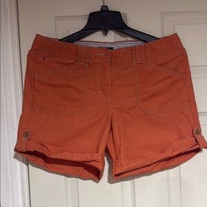 Tommy Hilfiger Orange Bermuda Shorts Classic Chino Style
